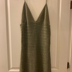 This green Missguided acrylic dress is perfect for a vacation dress.